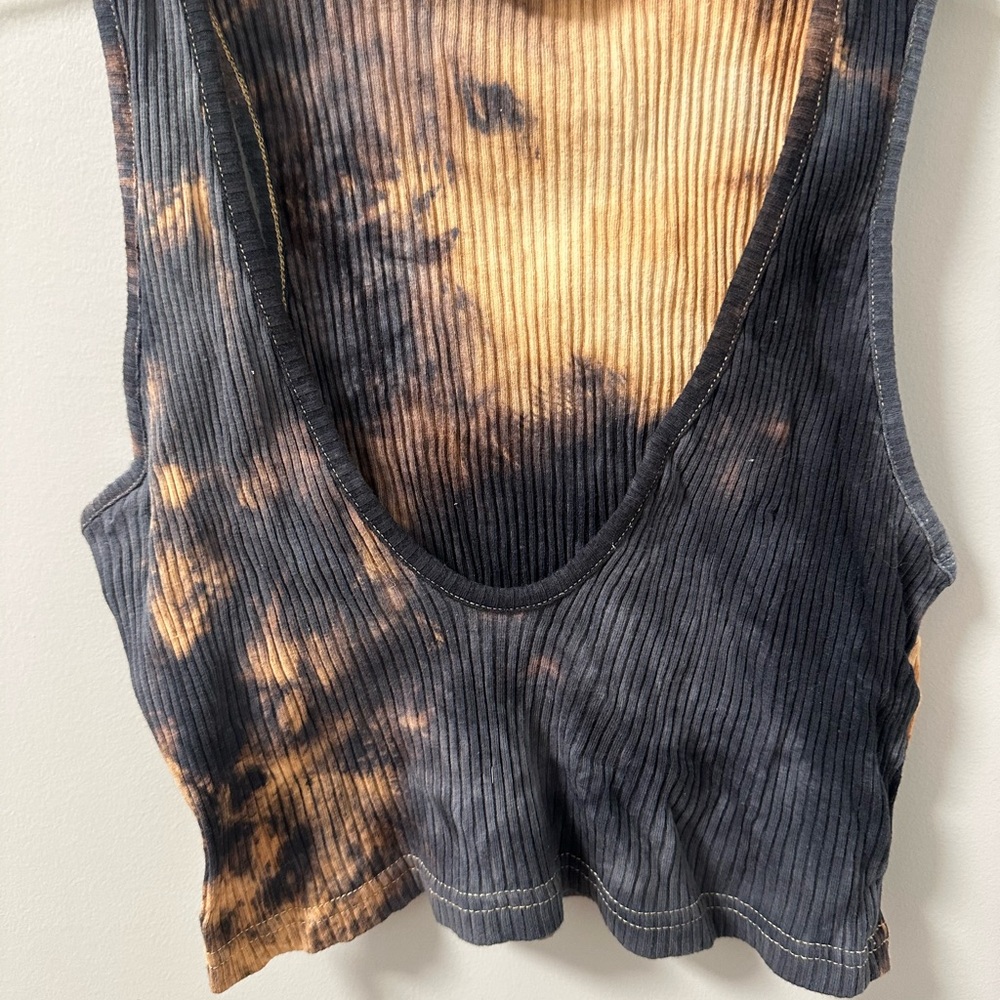 Tie-Dye Ribbed Women's Top